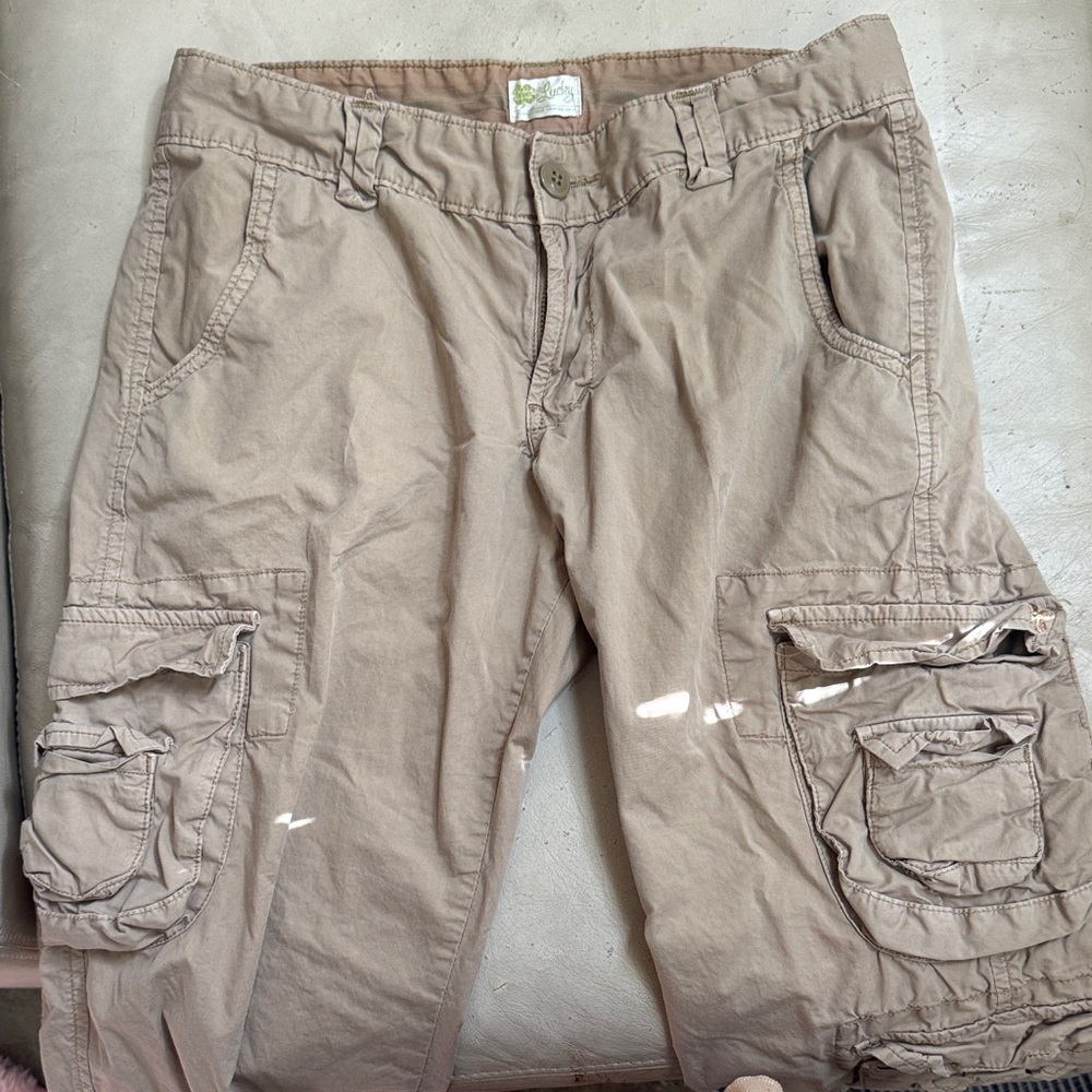 Lucky Brand Women's Tan Cargo Pants